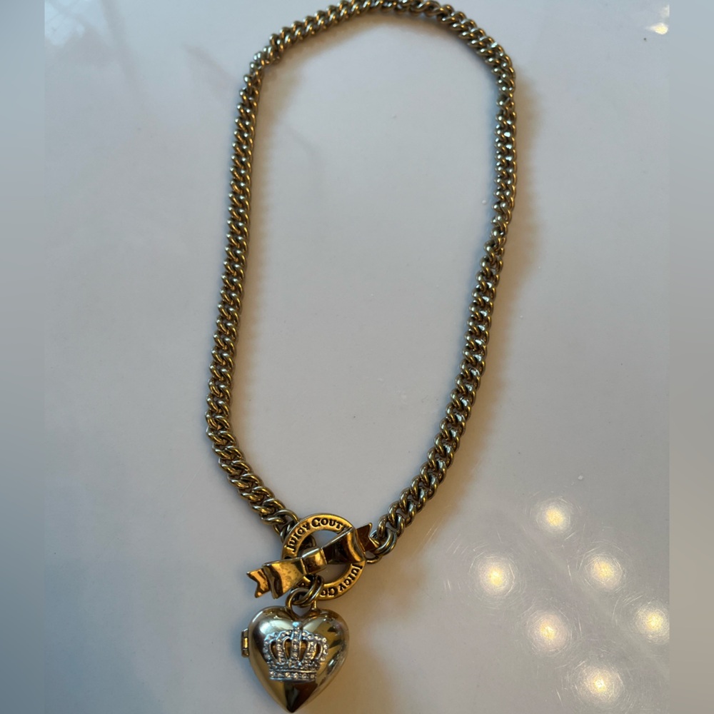 Juicy Couture Gold Chocker Chain Necklace